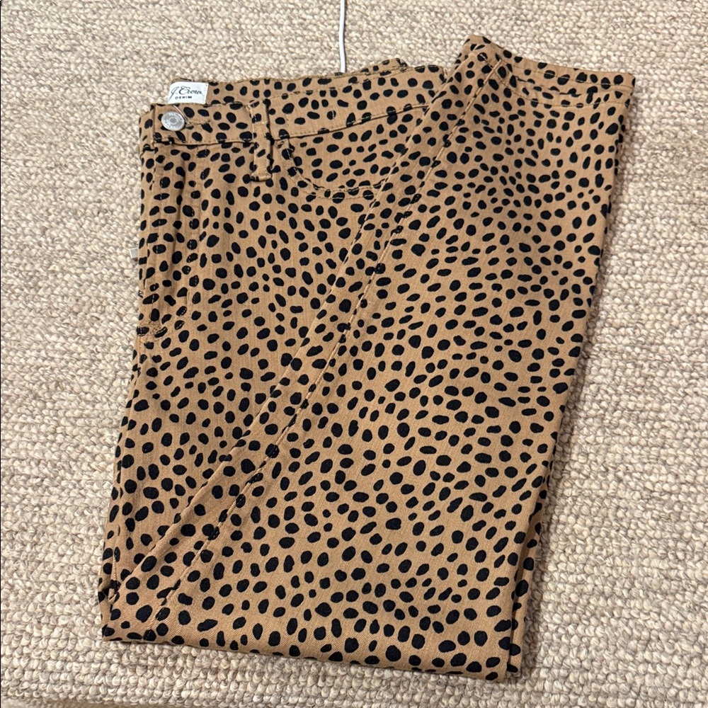 J.Crew Leopard Print Jeans
